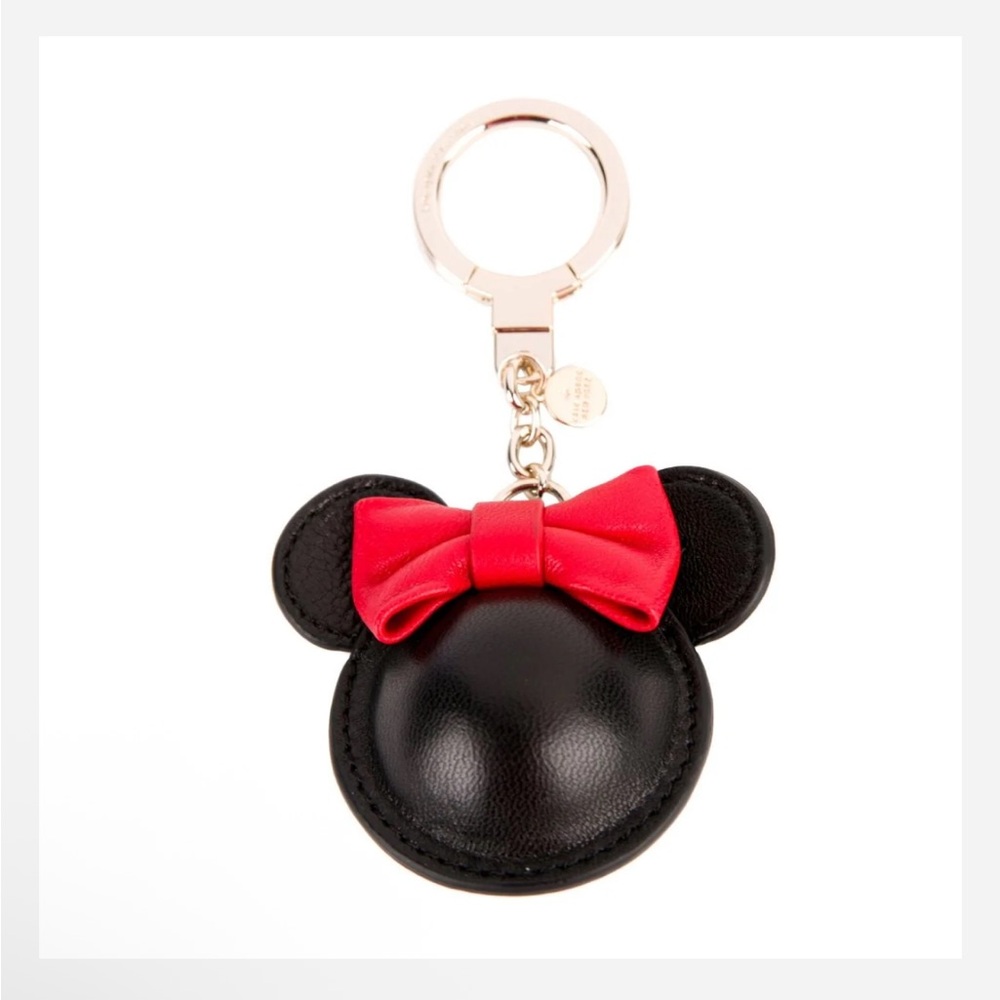 Kate Spade X Disney Minnie Mouse Keyfob KeyChain W/Red Bow LIMITED EDITION NWOT - Picture 4 of 8